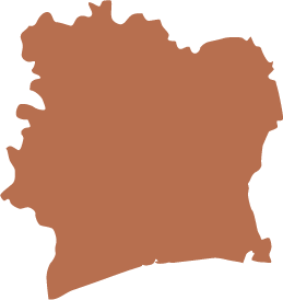 Map of Côte-d'Ivoire